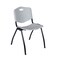 Cain Cain Round Table & Chair Set, Wood, Metal, Plastic Top, Grey TB36RNDGY47GY - alternate 7
